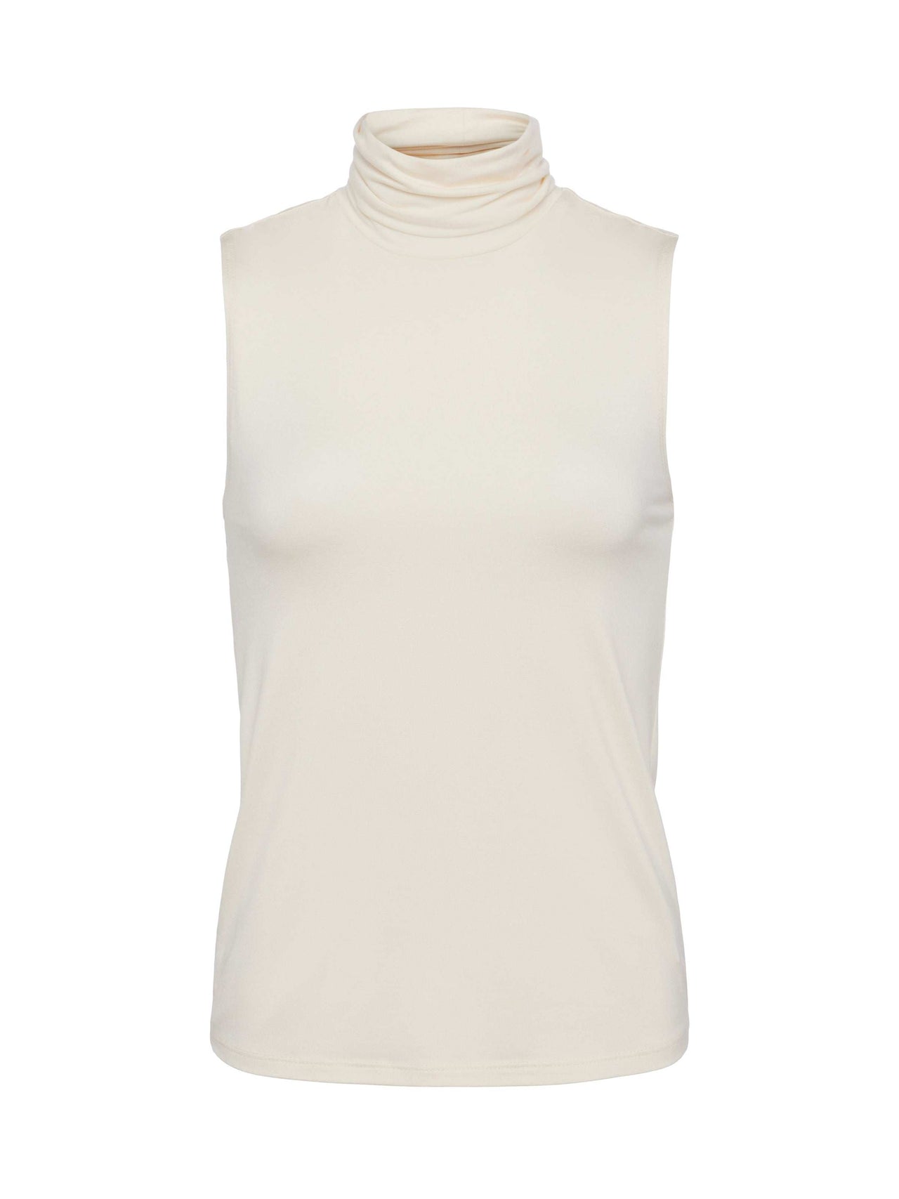 Ceci Sleeveless Turtleneck in Vintage White | L'AGENCE for sale