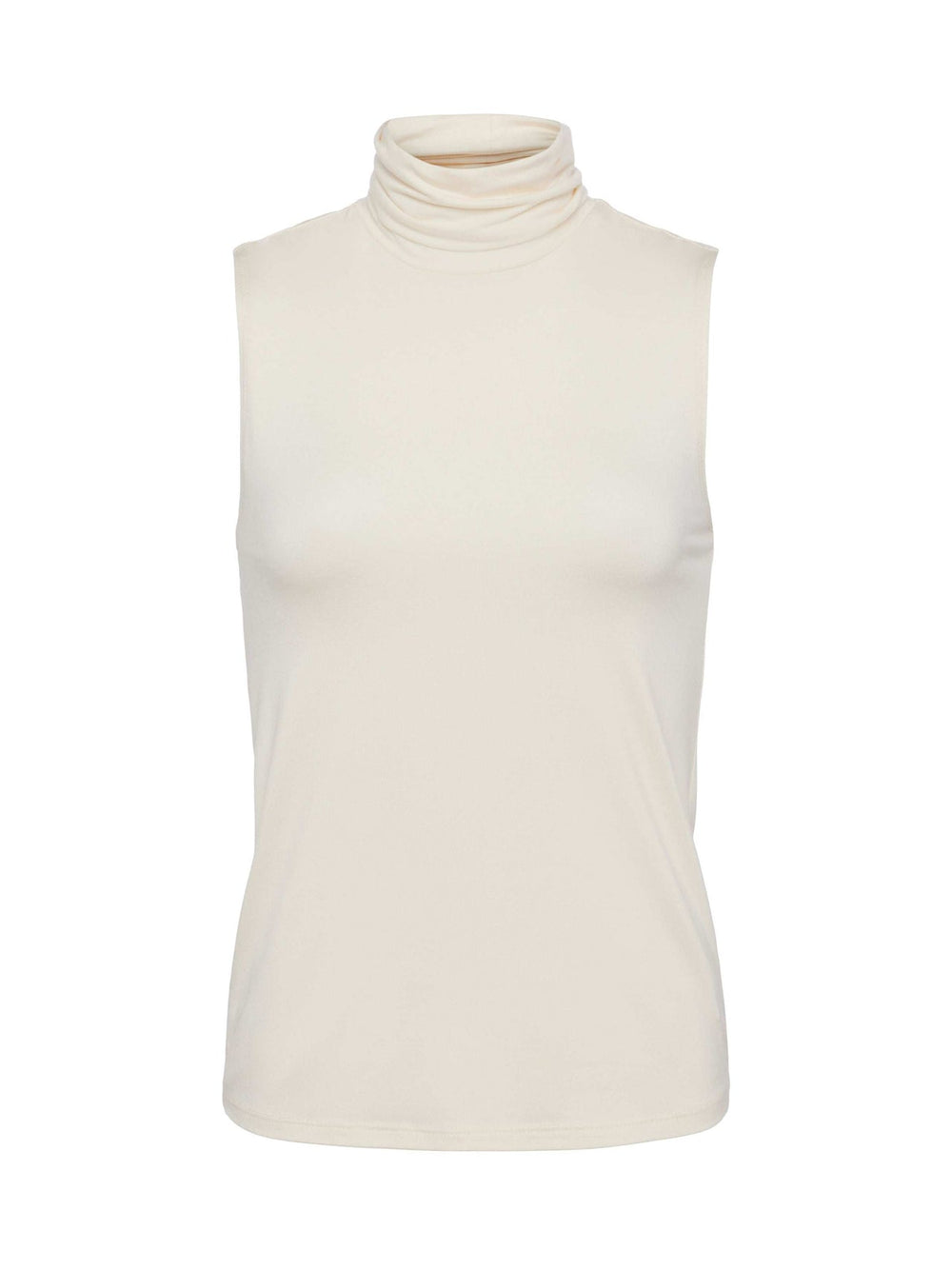 Ceci Sleeveless Turtleneck in Vintage White | L'AGENCE for sale