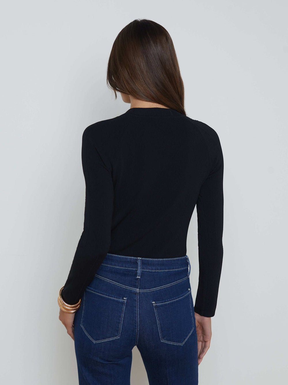 Gretchen Pullover in Black/Gold | L'AGENCE US