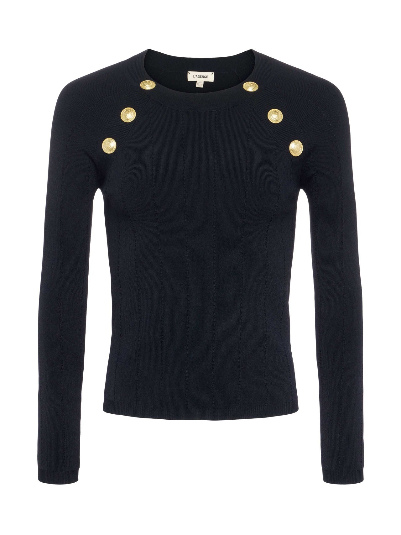Gretchen Pullover in Black/Gold | L'AGENCE US