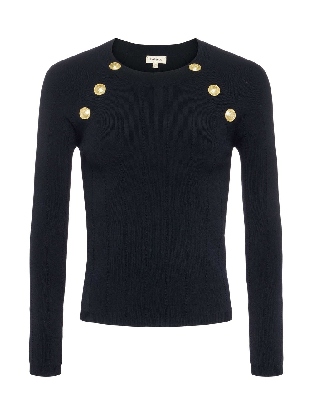 Gretchen Pullover in Black/Gold | L'AGENCE US