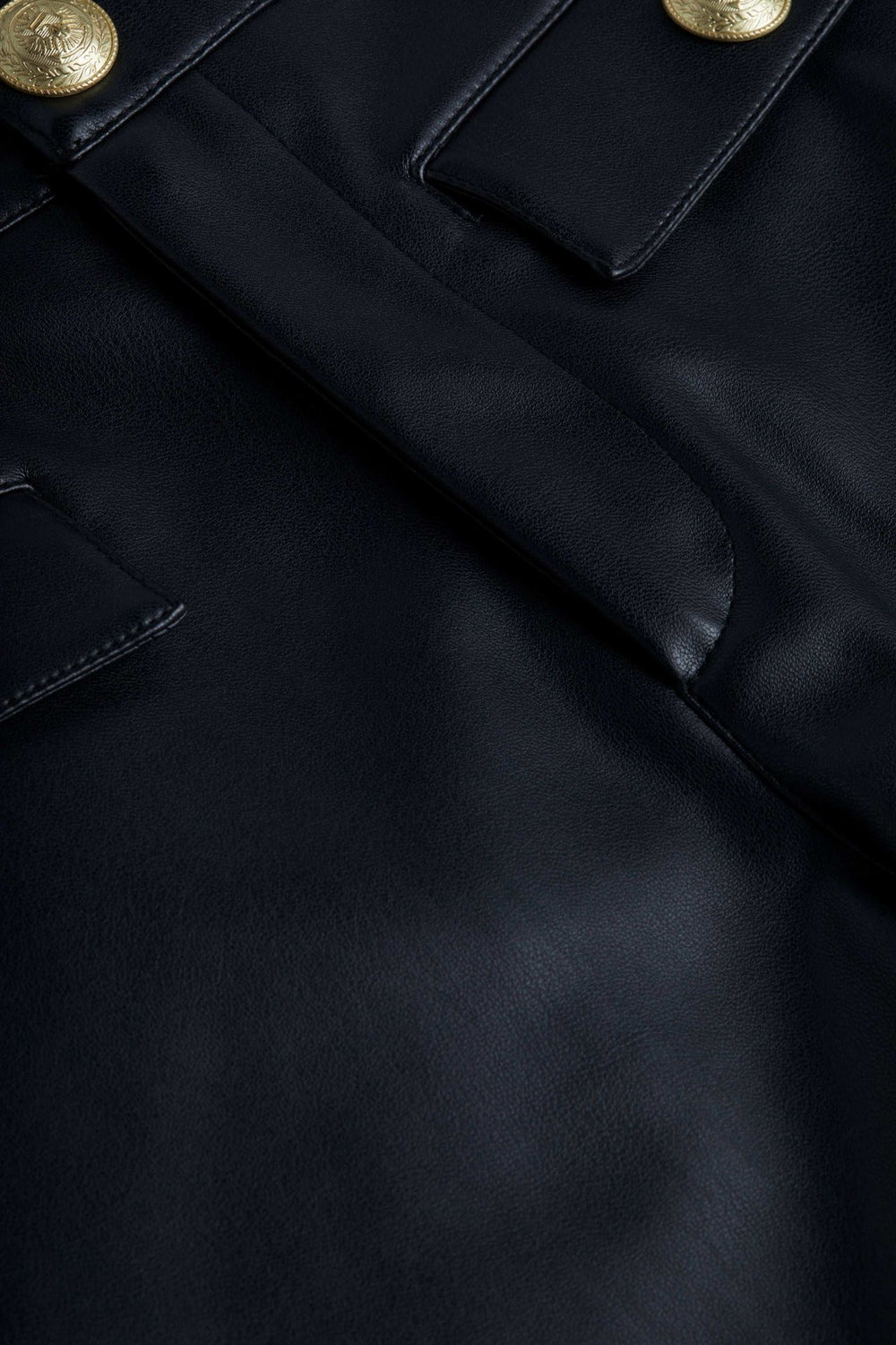 Dionne Vegan Leather Short in Black | L'AGENCE US