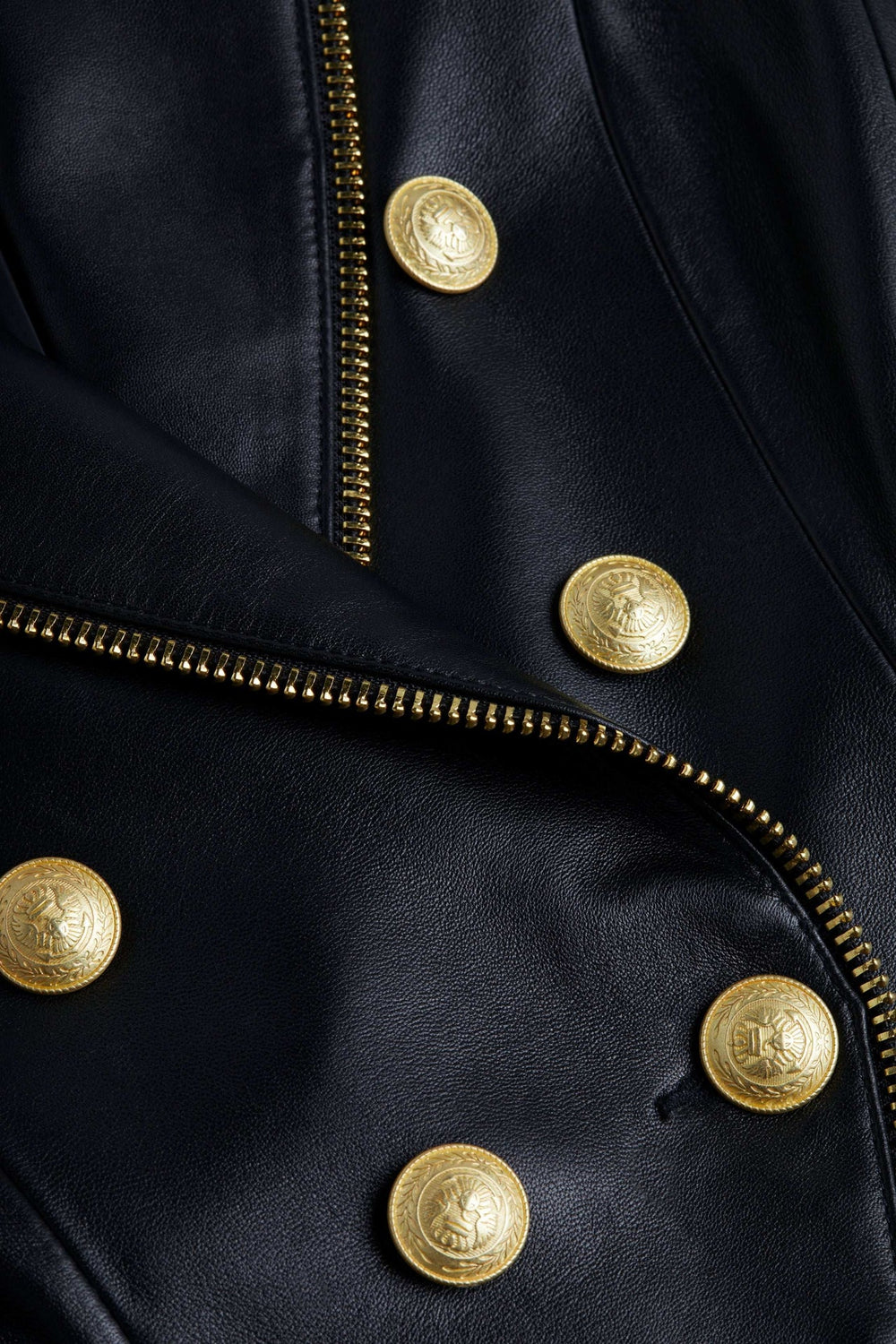 Ottilie Leather Blazer in Black | L'AGENCE Women