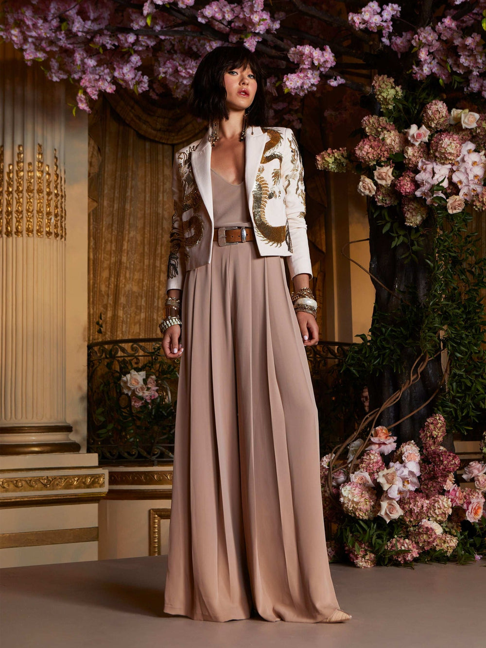 Lexi Silk Camisole in Cappuccino | L'AGENCE Women