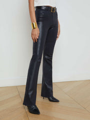 Ruth Coated Straight-Leg Jean in Metro Coated | L'AGENCE discount
