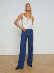 Calista Silk Camisole in White | L'AGENCE near me