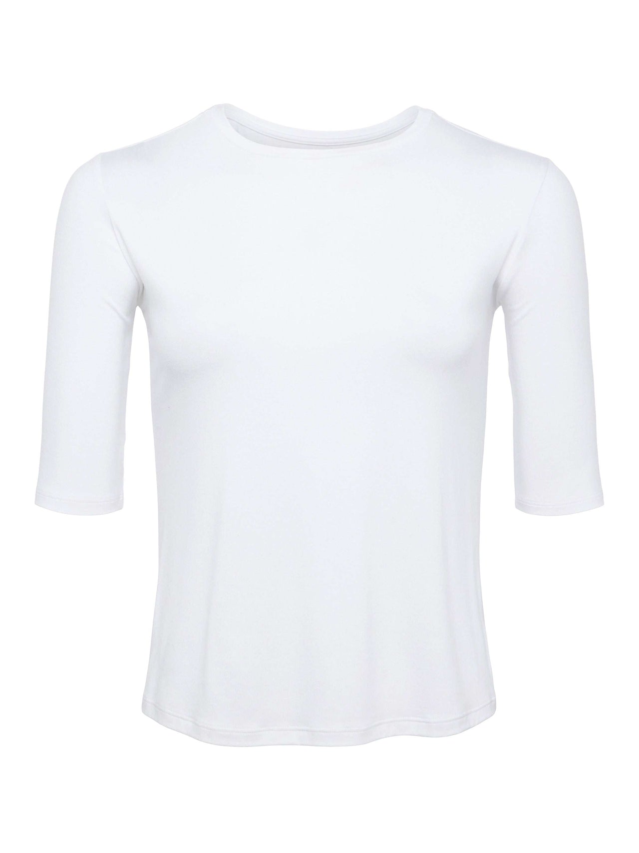 Saundra Jersey Tee in White | L'AGENCE sale