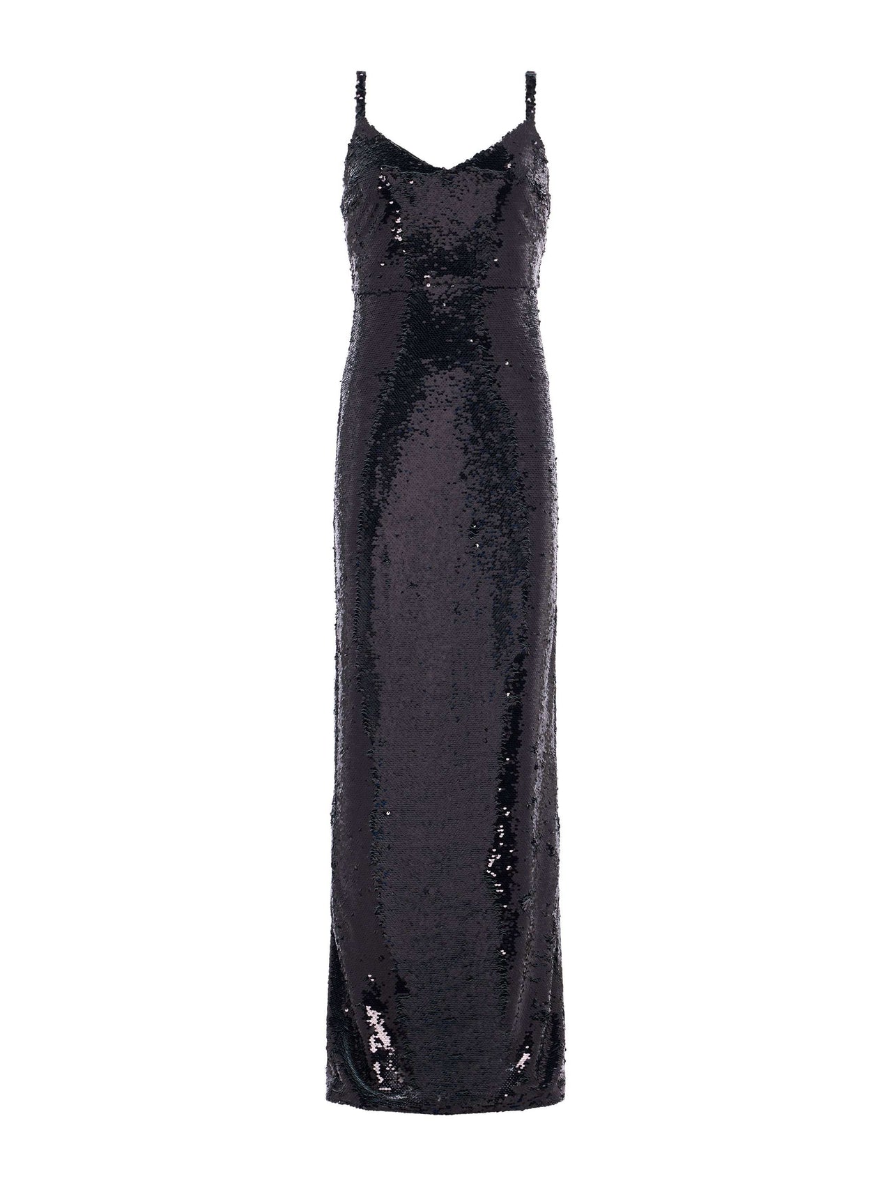 Karma Sequin Maxi Dress in Black | L'AGENCE online