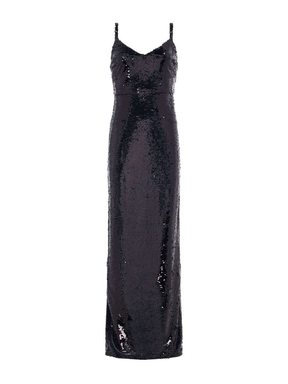 Karma Sequin Maxi Dress in Black | L'AGENCE online