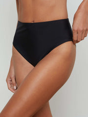 Vanessa High-Waisted Bikini Bottom in Black | L'AGENCE online