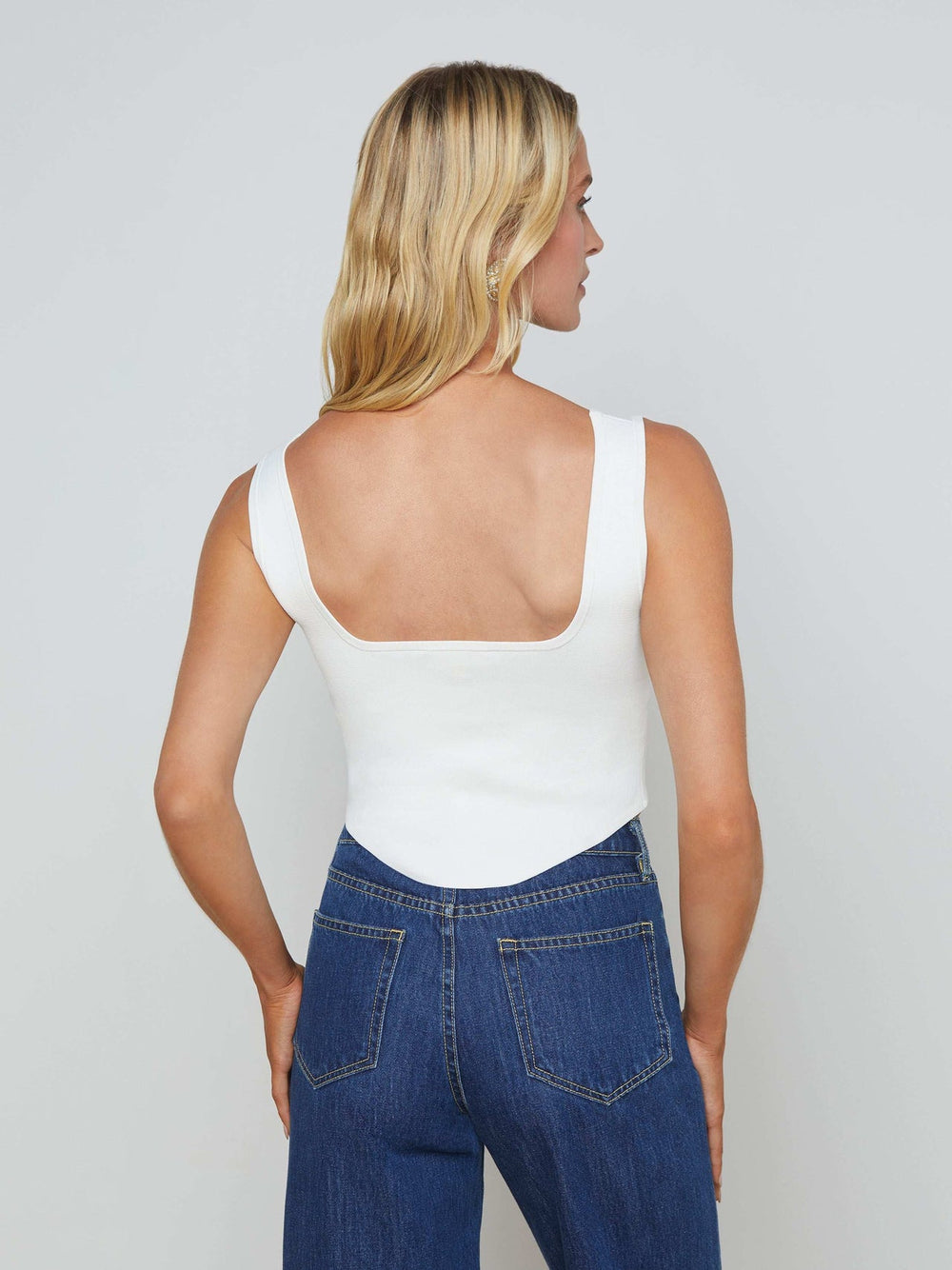 Saga Top in Ivory/Gold | L'AGENCE for sale