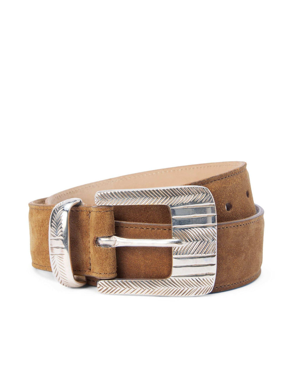 Aya Suede Belt in Cognac Suede | L'AGENCE near me