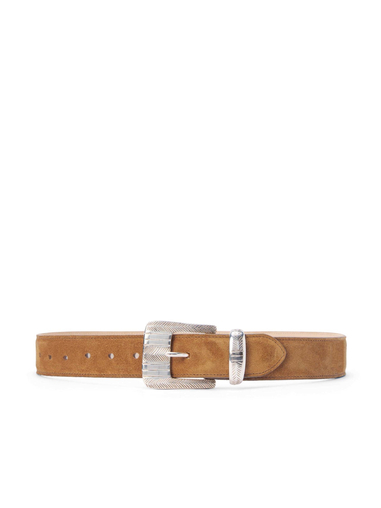 Aya Suede Belt in Cognac Suede | L'AGENCE near me