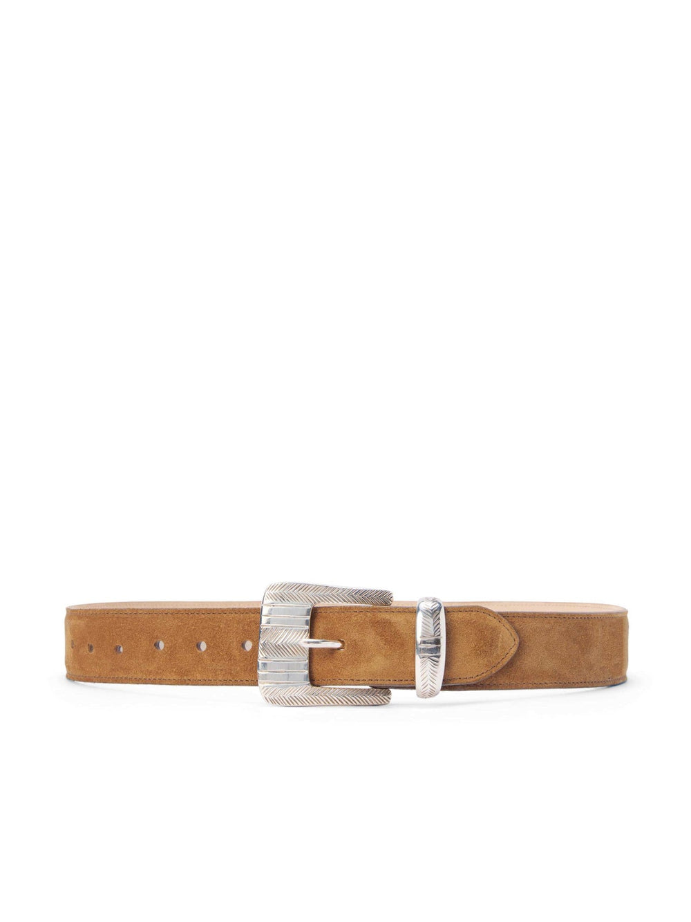 Aya Suede Belt in Cognac Suede | L'AGENCE near me