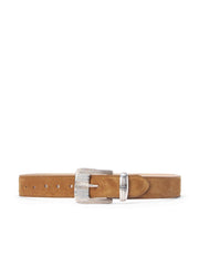 Aya Suede Belt in Cognac Suede | L'AGENCE near me
