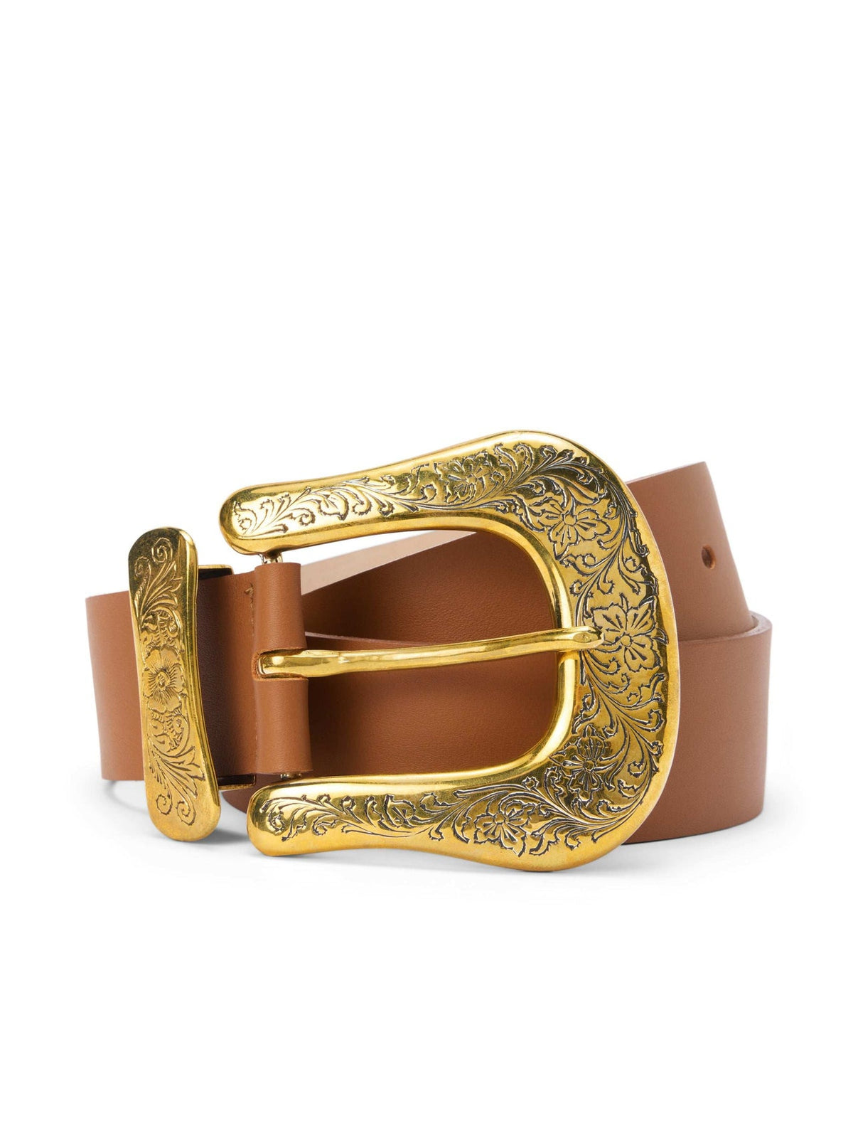 Ximena Belt in Tan Smooth | L'AGENCE online