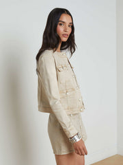 Yari Jean Jacket in Biscuit | L'AGENCE US