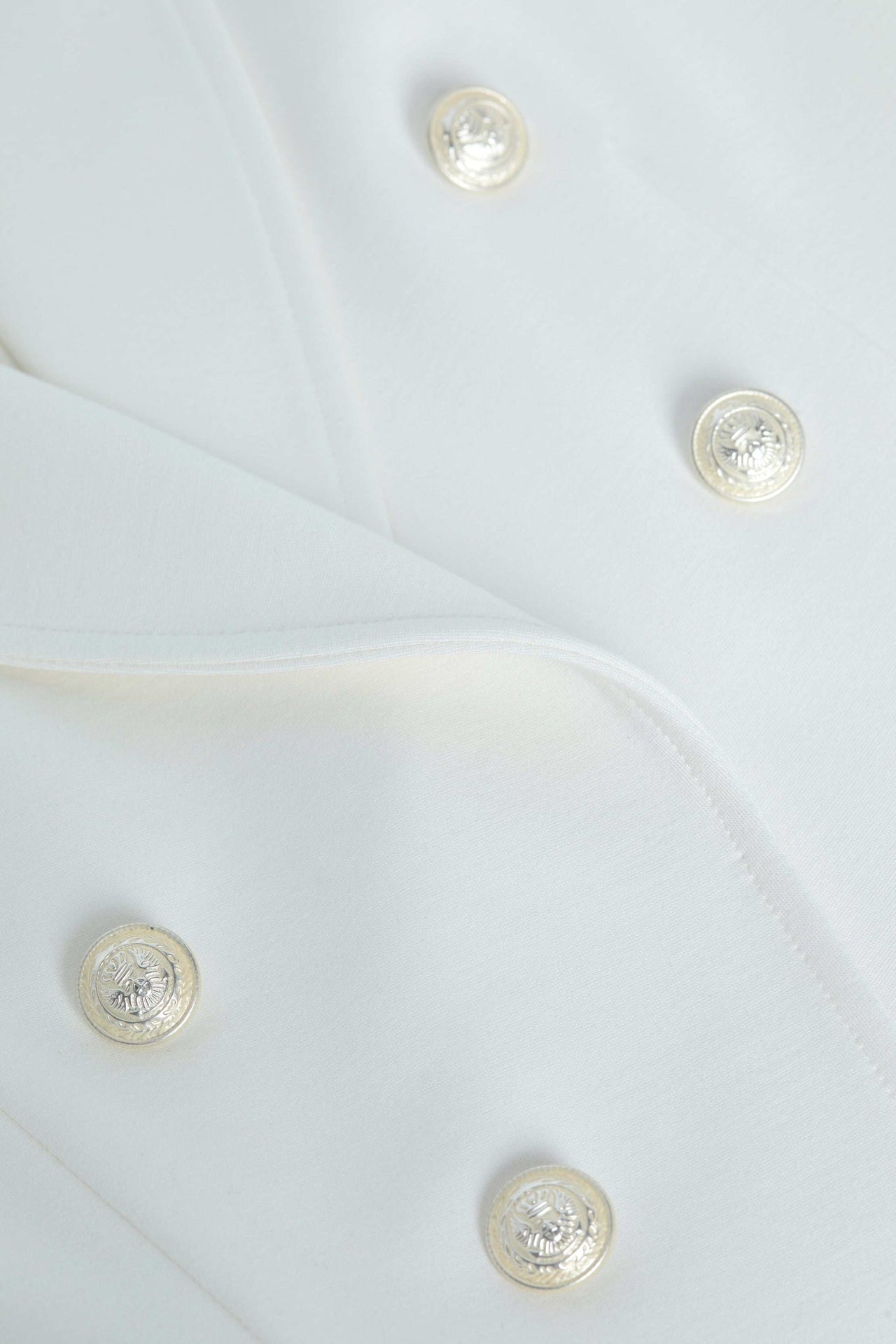 Wayne Open-Front Blazer in Ivory | L'AGENCE online
