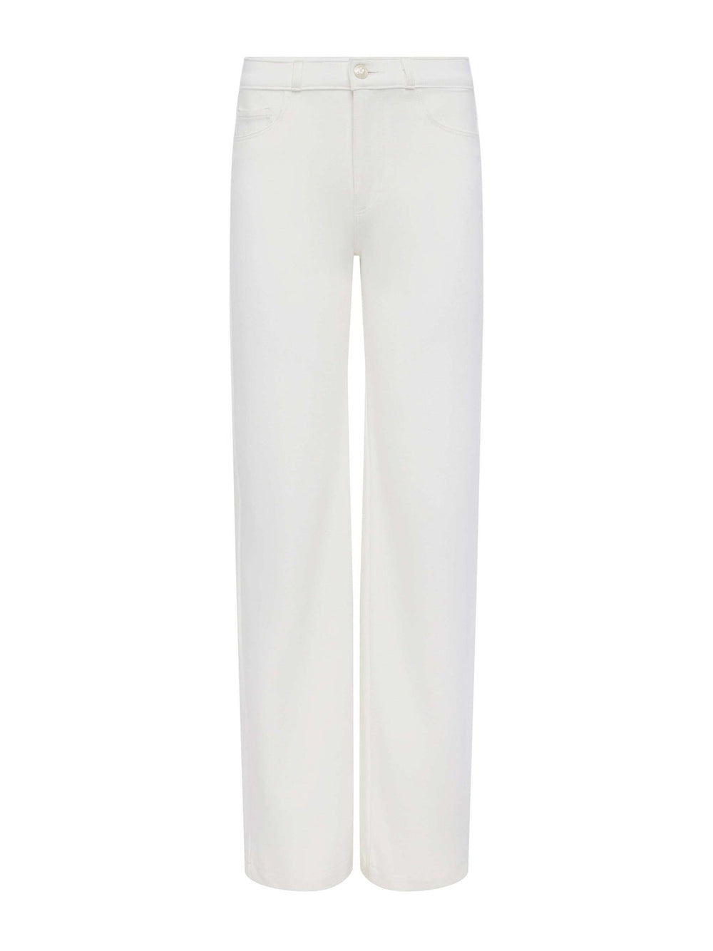 Clayton Wide-Leg Pant in Ivory | L'AGENCE sale