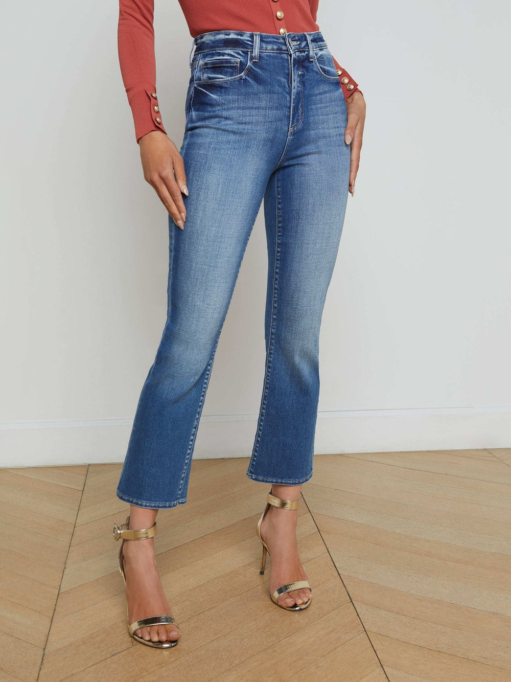 Mira Cropped Bootcut Jean in Hampton | L'AGENCE near me