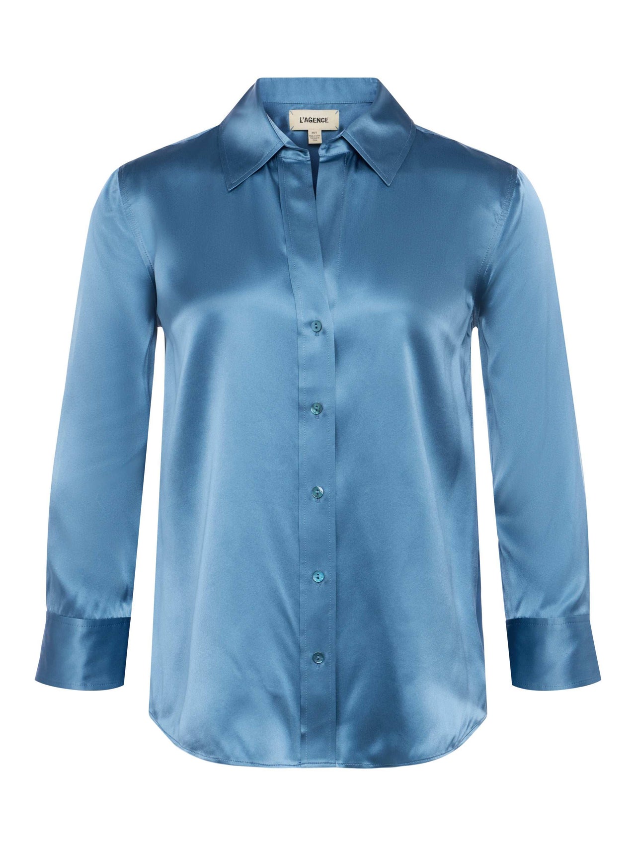 Dani Silk Blouse in Blue Mist | L'AGENCE discount