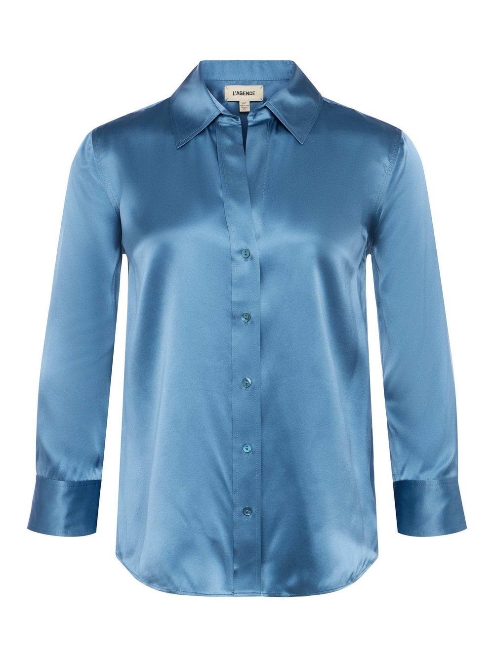 Dani Silk Blouse in Blue Mist | L'AGENCE discount