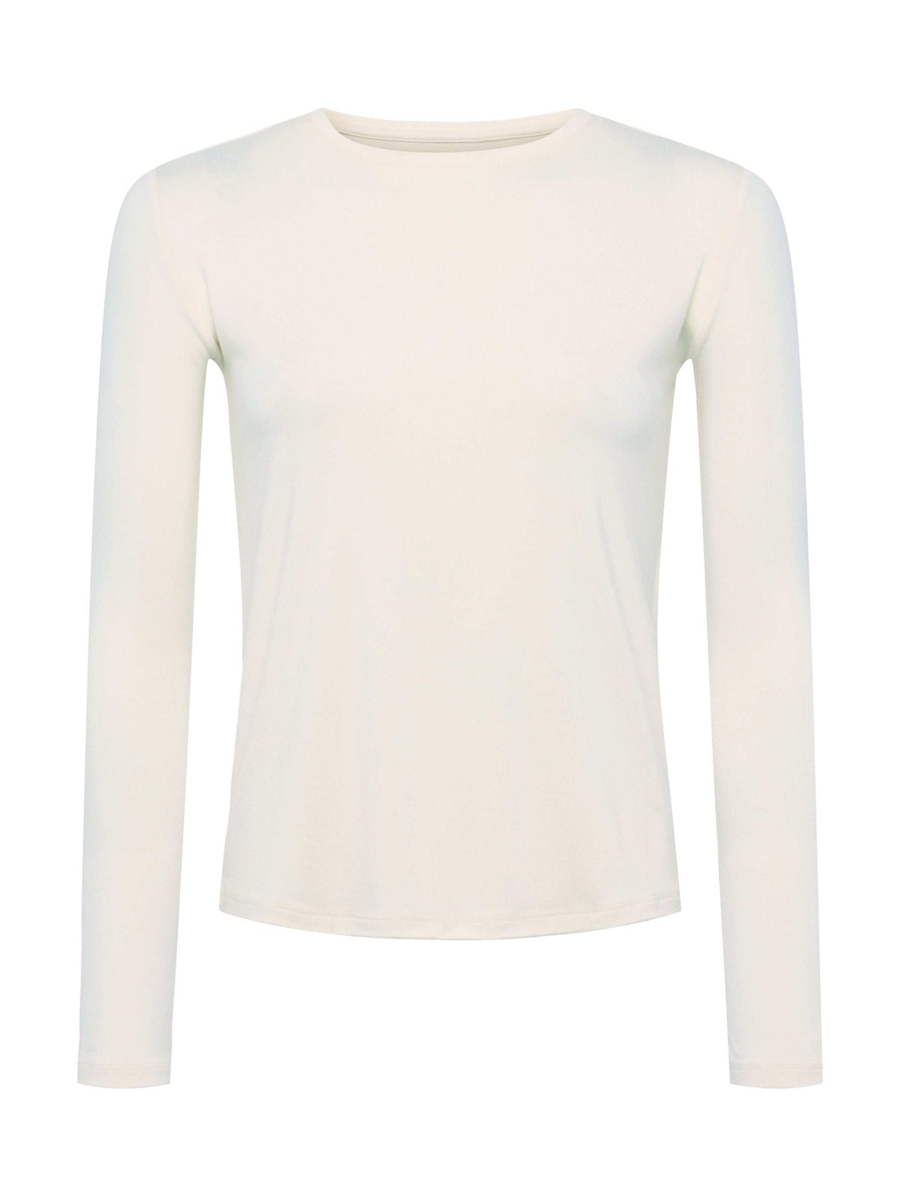 Tess Long Sleeve Tee in Vintage White | L'AGENCE for sale