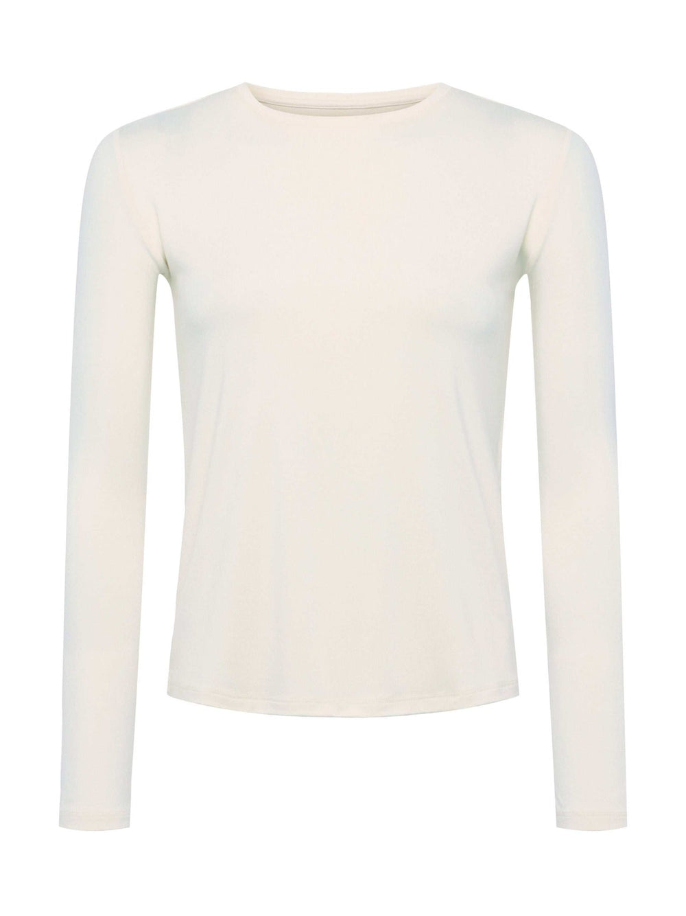 Tess Long Sleeve Tee in Vintage White | L'AGENCE for sale