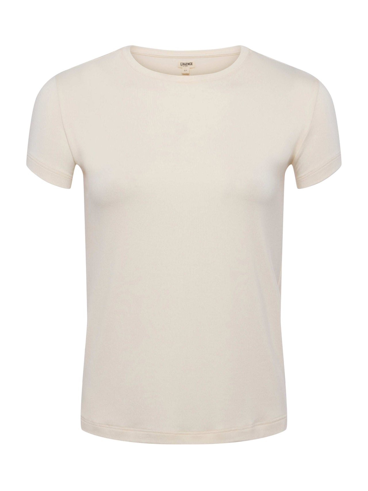 Ressi Fitted Tee in Vintage White | L'AGENCE sale