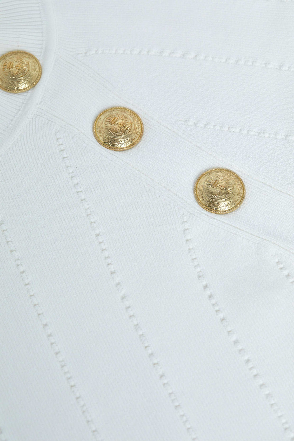 Gretchen Pullover in White/Gold | L'AGENCE US