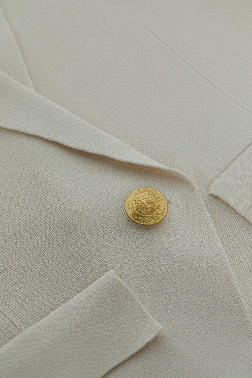 Chamberlain Knit Blazer in Ivory/Gold | L'AGENCE sale