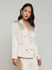 Colin Silk Blazer in Champagne | L'AGENCE for sale