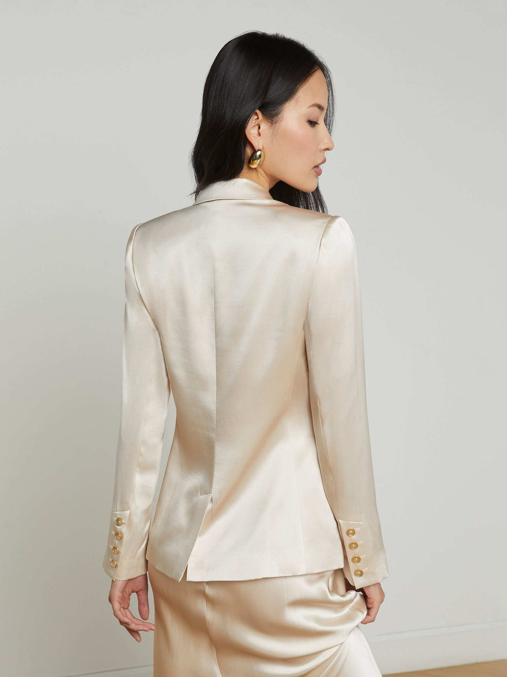 Colin Silk Blazer in Champagne | L'AGENCE for sale