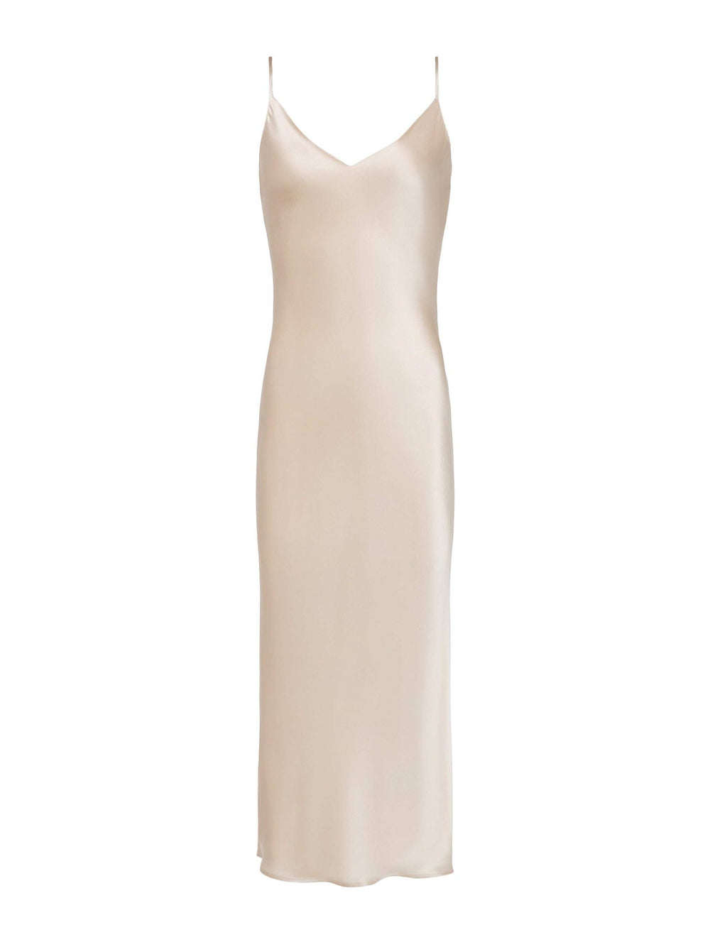 Seridie Silk Slip Dress in Champagne | L'AGENCE sale